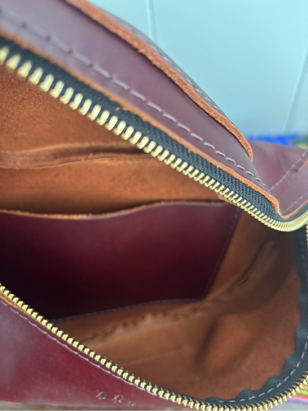 PLG sLeather Sling Bag in COGNAC View 3